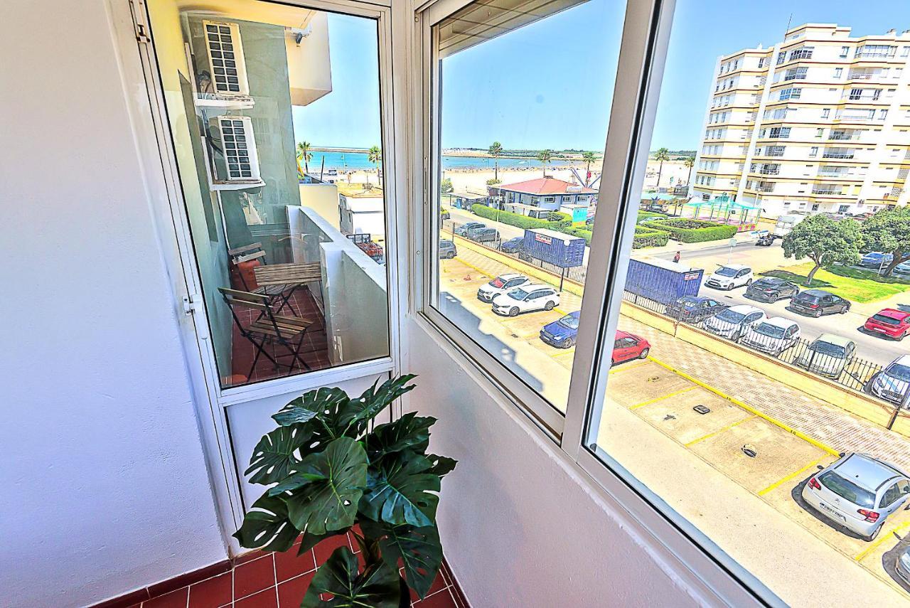 Ocean View Beach Apartment With Pool & Balconies El Puerto de Santa Maria Bagian luar foto